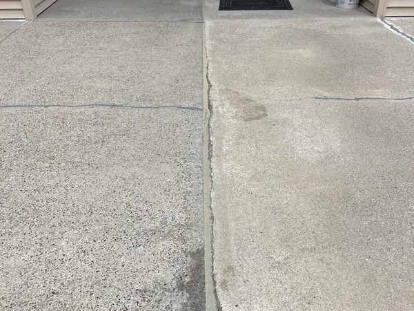 The same patio joint after flexible sealant was applied